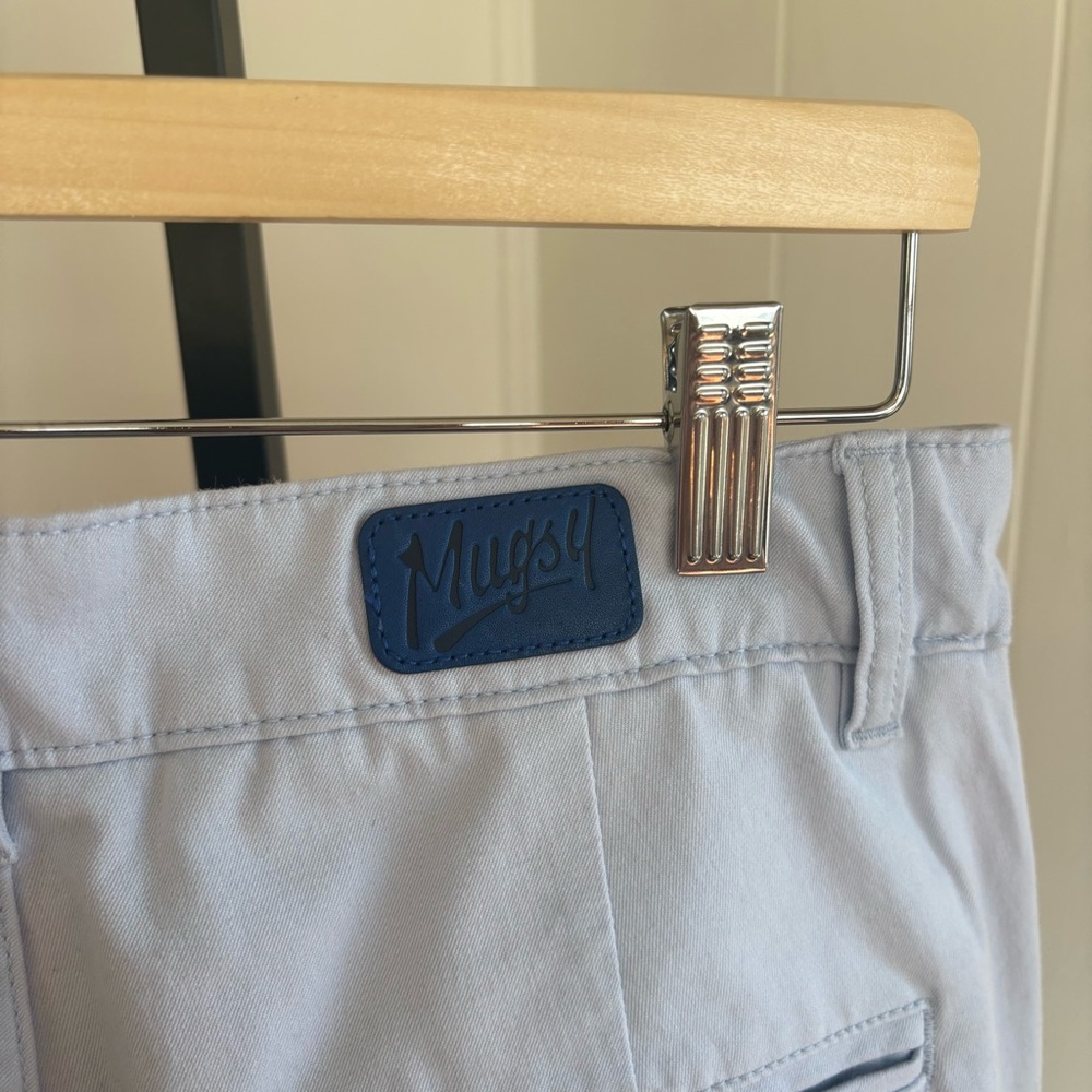 Mugsy Skylines Men’s 29x30 (Tag 30) Light Blue Stretch Cotton Blend Chino Pants